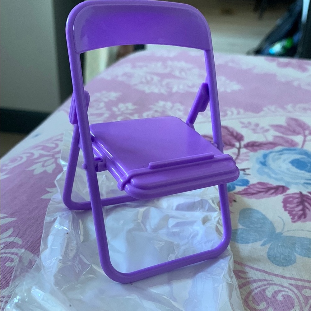 Purple Miniature Folding Chair Party Decoration